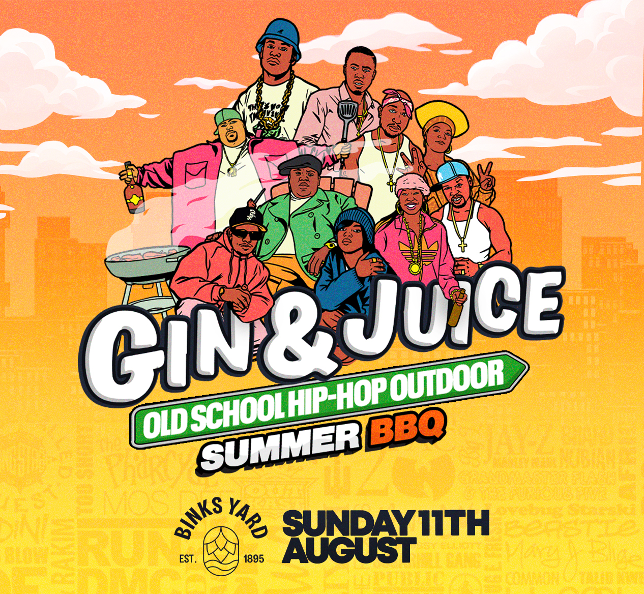 Old School Hip-Hop Outdoor Summer BBQ