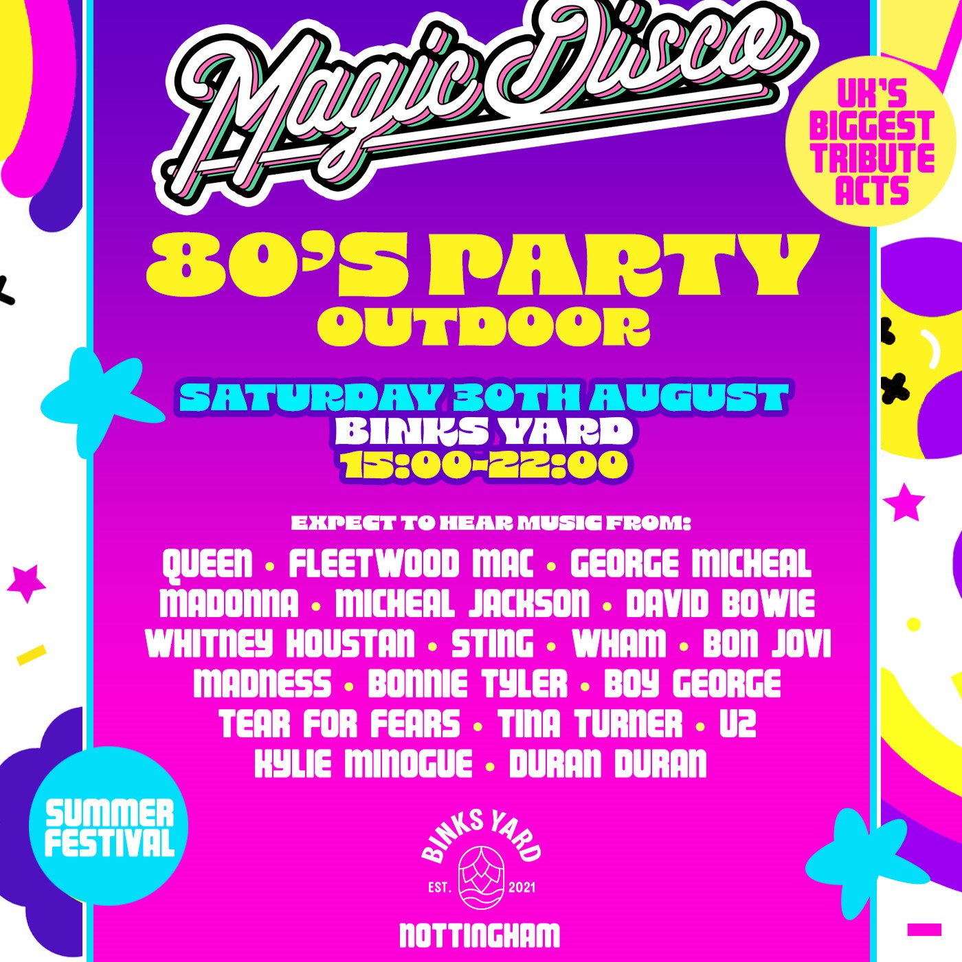 Summer Outdoor 80s Festival